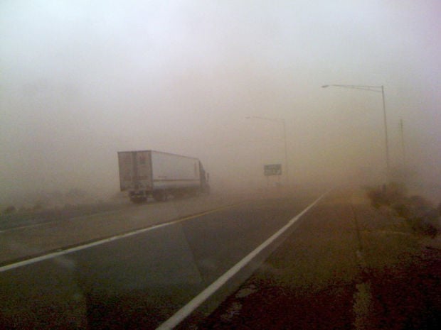 Dust-plagued stretch of Interstate 10